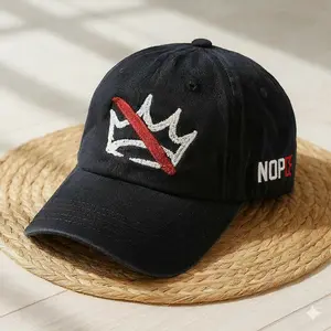 No Kings in America Hat, Anti Trump Baseball Cap, Political Hat, Anti Maga Hat, Crown No Kings Hat, Washed Color Hat, Nope Kings Hat