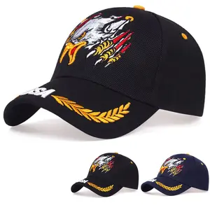 Unisex USA Eagle Embroidered Baseball Cap Outdoor Sport Adjustable Sunscreen Leisure Hat Spring Autumn Travel Tourism Beach Vacation