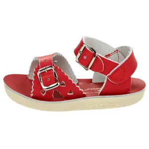 Red Sweetheart Sandals by Sun-San - Cute Saltwater Shoes for Girls