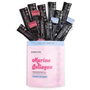 Coffee & Unflavored Marine Collagen Sampler - Hydrolyzed Halal & Kosher - for Skin, Hair & Health - Gluten Free GMO Free Skin Care Hair & Nail Care Healthcare Supplement Fitness Edible Dietary Beauty Protein