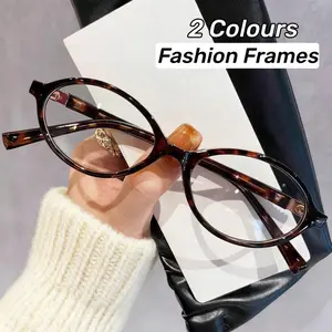 Small Oval Eyeglass Frames Women's INS Style Comfortable Frames Fashion Men's Glasses Frames Lenses Not Included Popular Glasses
