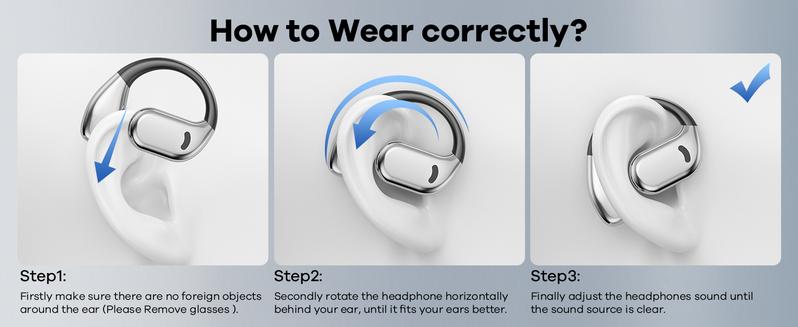 Open-Ear Bluetooth 5.4 Wireless Headphones with LED Display, 60H Playtime, Clear Call Mic, Waterproof Sports Over-Ear Design, Soft Silicone Earbuds, Pink Holiday Gift Bundle, Fast Charging Digital headphones bluetooth earbuds wireless