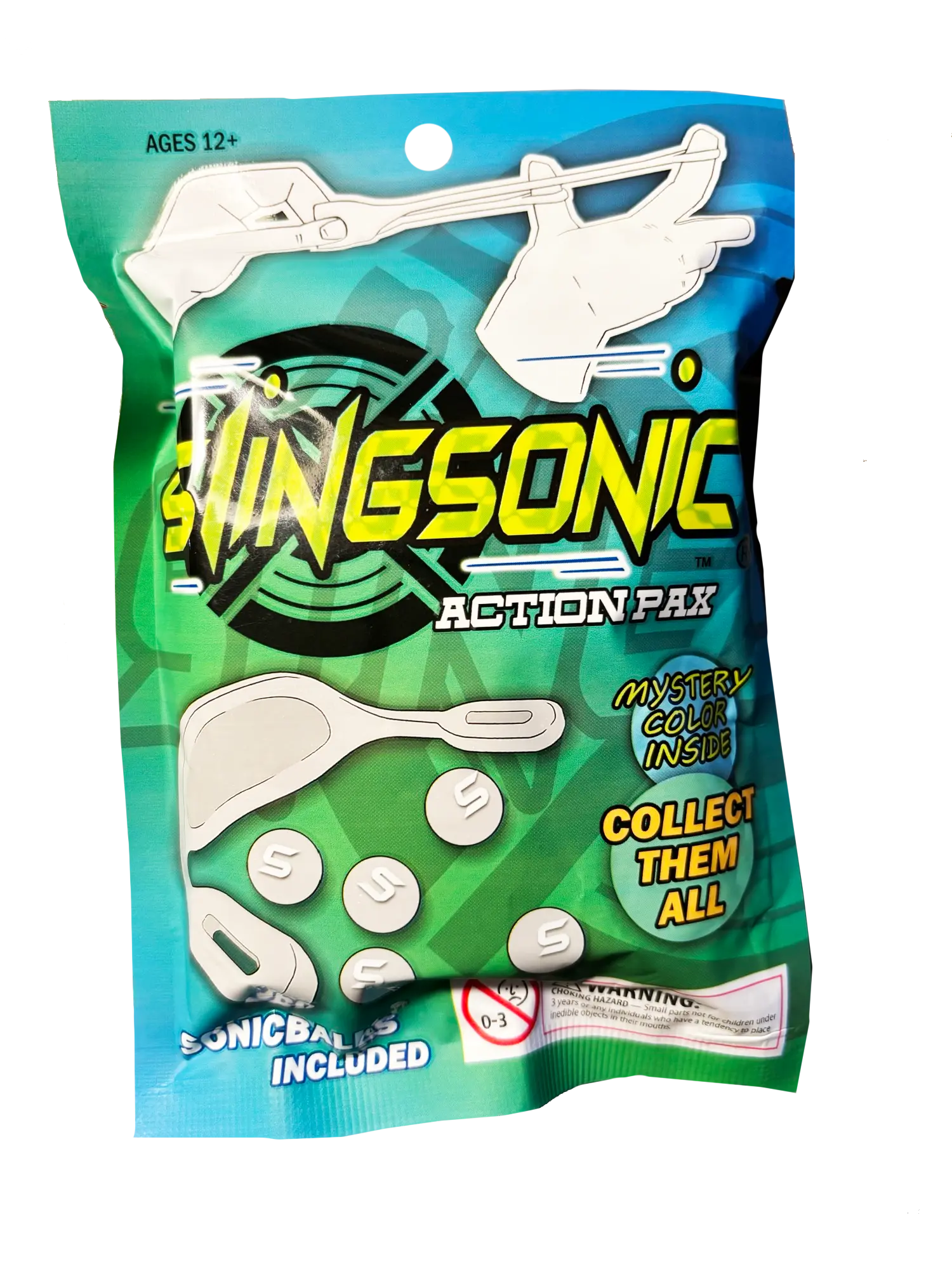 (2 for $10) SLINGSONIC Action Pax - Toy Finger Launching Game - Mystery Pack with SONICBALLS for Kids Teens and Adults Ages 12+ Includes SONICBALLS for Added Excitement
