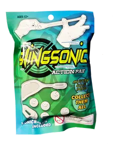 (2 for $10) SLINGSONIC Action Pax - Toy Finger Launching Game - Mystery Pack with SONICBALLS for Kids Teens and Adults Ages 12+ Includes SONICBALLS for Added Excitement