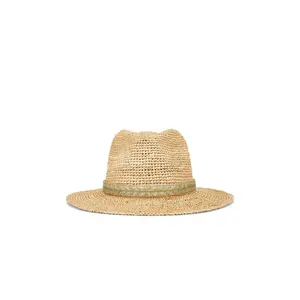 Nikki Beach Amber Fedora Hat in Natural
