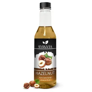 Syruvia Hazelnut Coffee Syrup, 12.7 fl oz – Premium Flavoring, Kosher & Gluten-Free, No Coloring. Great for Drinks, Sodas, Shakes, Desserts and More