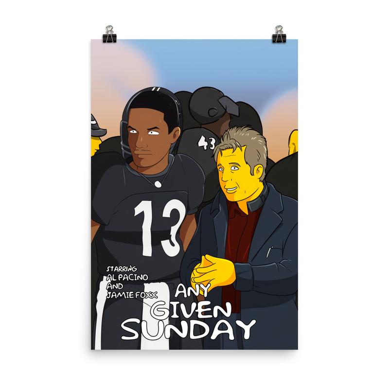 “Any Given Sunday” Simpsons-Inspired Poster