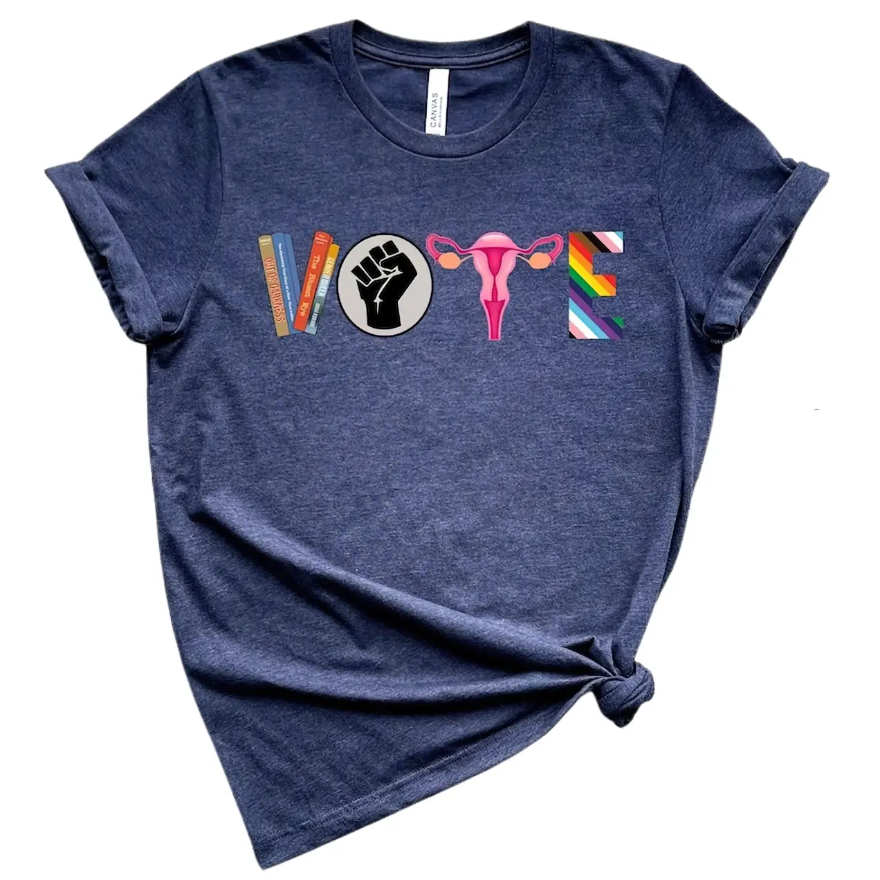 Vote Shirt - Banned Books Reproductive Rights Tee - Political Activism Shirt - Pro Roe V Wade Election Tshirts - BLM LGBTQ Shirts