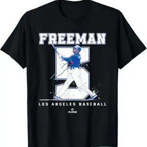 Number And Portrait Freddie Freeman T-Shirt Baseball Shirt For Freddie Freeman Fan