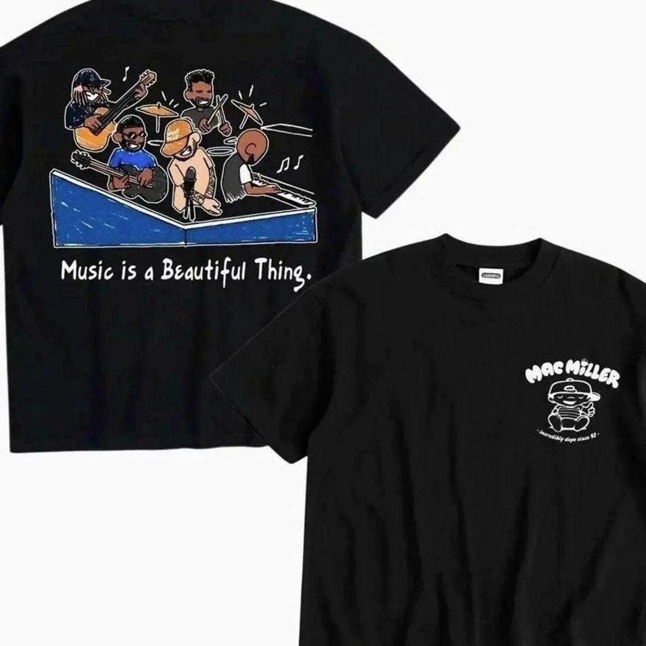 Music is a Beautiful Thing Shirt Mac Miller Tiny Desk T-Shirt Vintage Graphic Rap Tee Unisex Hip Hop Mac Miller Outfit Gift For Fans All Seasons JEB NRG 7UJ TQN J29 TGO