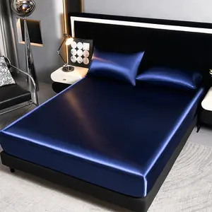 Luxury Top-Quality Solid Color Bedding Set, High Wrap Sheet & Pillowcases, Multiple Colors Available, Perfect for Hotel Bedrooms