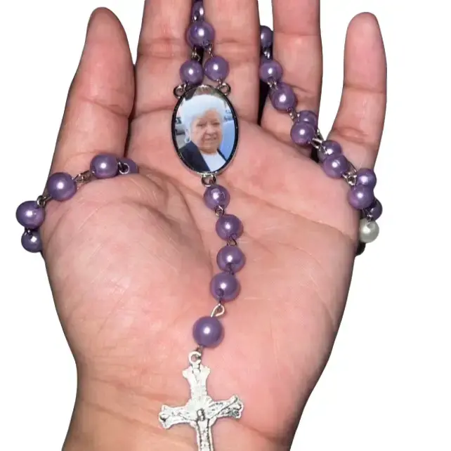 Customized Photo Rosary Necklace for Women Men | Fashion Accessories