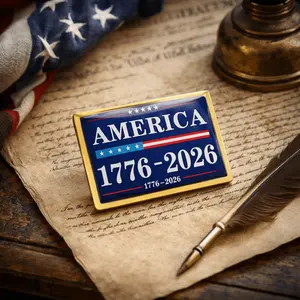 America 1776–2026 Semiquincentennial Patriotic Lapel Pin