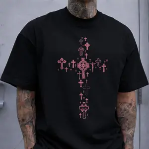 Christian Crosses T-Shirt, Faith-Based Graphic Tee, Religious Gift for Believers
