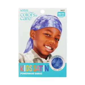 Kiss Colors & Care Kids Satin Premium Silky Powerwave Durag - Tie-Dye