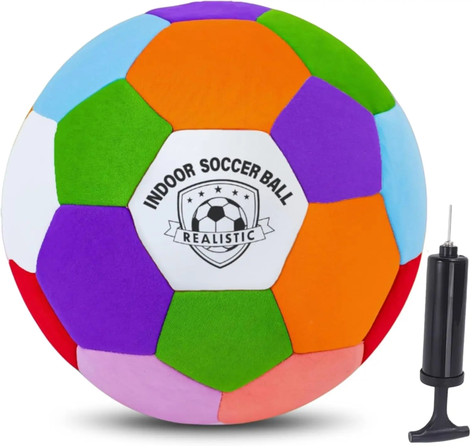 Indoor Soccer Balls Size 4, Soft Safe Silent Soccer Ball for Inside House Kids Aged 8-12 Youth Fun Soccer Gifts for Girls Boys Birthday Easter Back to School