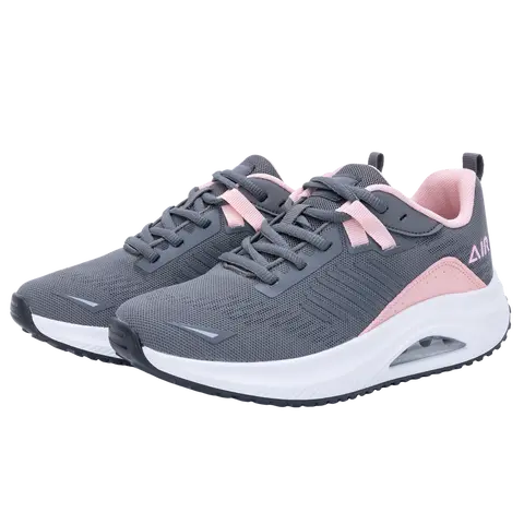 AOV Women's Lace-Up Sneakers - Arch Support Orthotic Shoes for Women, Breathable Lightweight Air Cushion Casual Footwear, Durable TPR Sole Handles Daily Wear, Ideal for Long-Time Standing Work