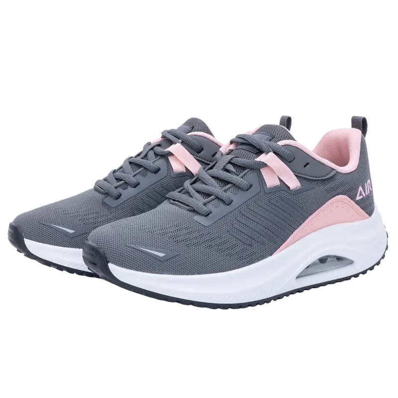 AOV Women's Lace-Up Sneakers - Arch Support Orthotic Shoes for Women, Breathable Lightweight Air Cushion Casual Footwear, Durable TPR Sole Handles Daily Wear, Ideal for Long-Time Standing Work