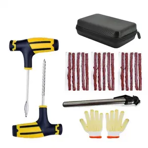 Multifunctional Tire Repair Tool Kit, Includes Adhesive Strips & Nails, One-Stop Solution for Tire Puncture Repairs, High Efficiency, Tire Patch Repair Kit