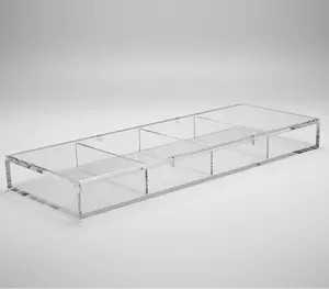 4-Deck Acrylic Carat X4 Trading Card Case, Customizable Trading Card Accessory with Secure Hold