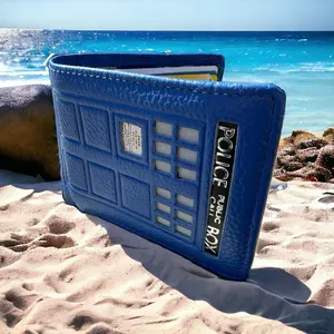 Premium Tardis Bifold Pebbled Italian Leather Wallet 4.0 + RFID