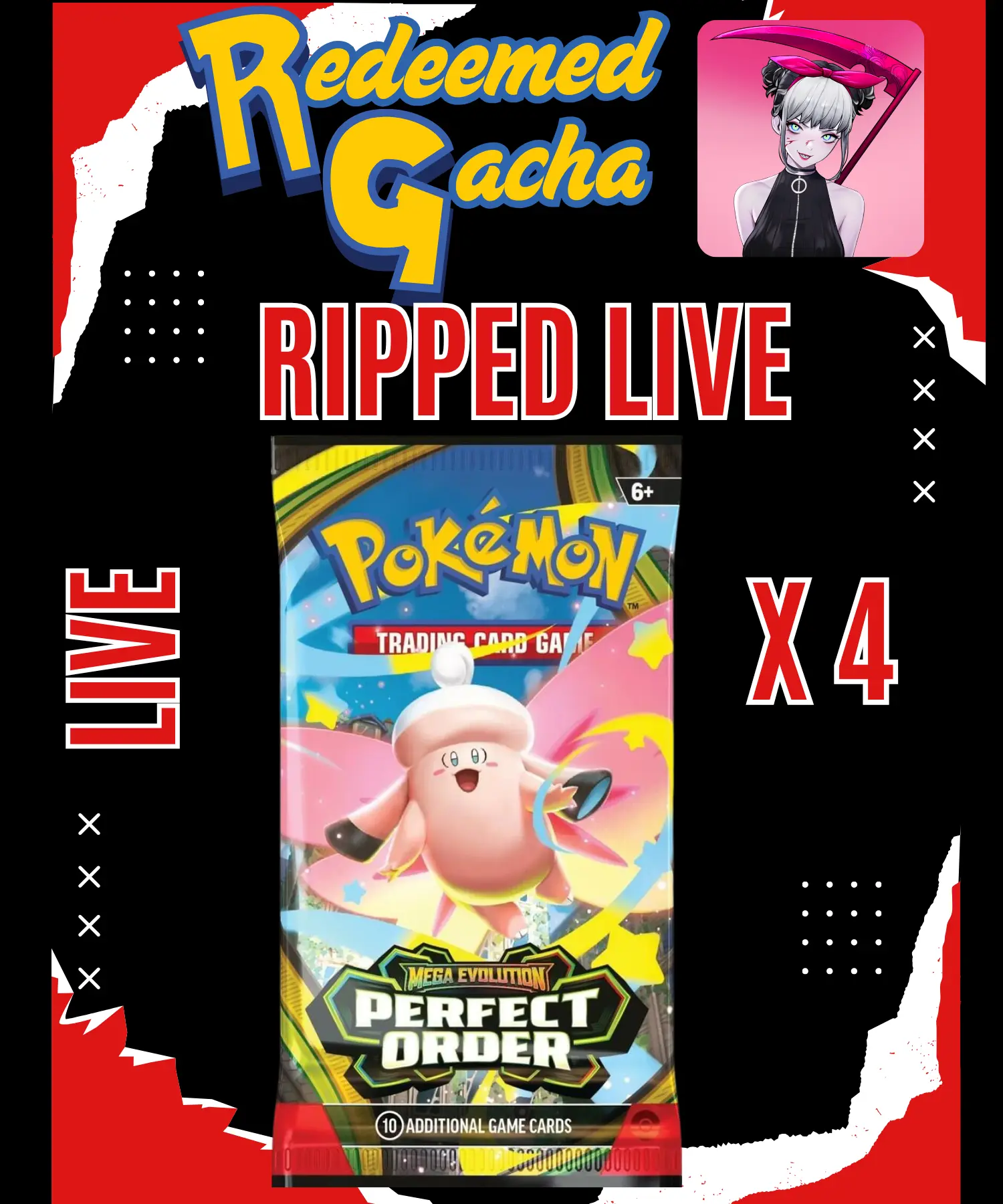 4x Pokémon TCG Perfect Order Booster Packs - Ripped LIVE