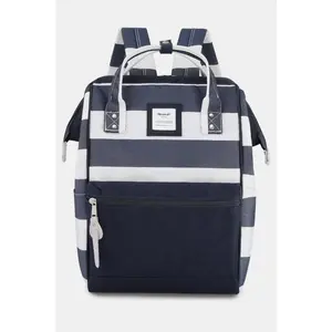 Striped Waterproof Nylon Backpack Bag with Side Pockets jansport