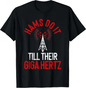 100% Cotton Funny Ham Radio Design For Men Women Ham Radio Operators T-Shirt