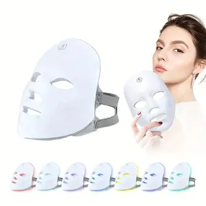 7-Color LED Facial Beauty Device, Advanced Face Care Tool, Anti Aging Mask, Face Lifting Mask, Enhance Skin Health & Appearance, Ideal for Daily Use