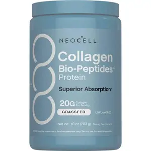 2x NeoCell Collagen Bio-Peptides Powder 20oz - Grassfed Protein Supplement - Advanced with 18 Essential Amino Acids