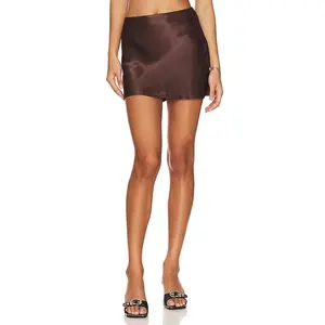SNDYS x REVOLVE Cassis Skirt in Brown