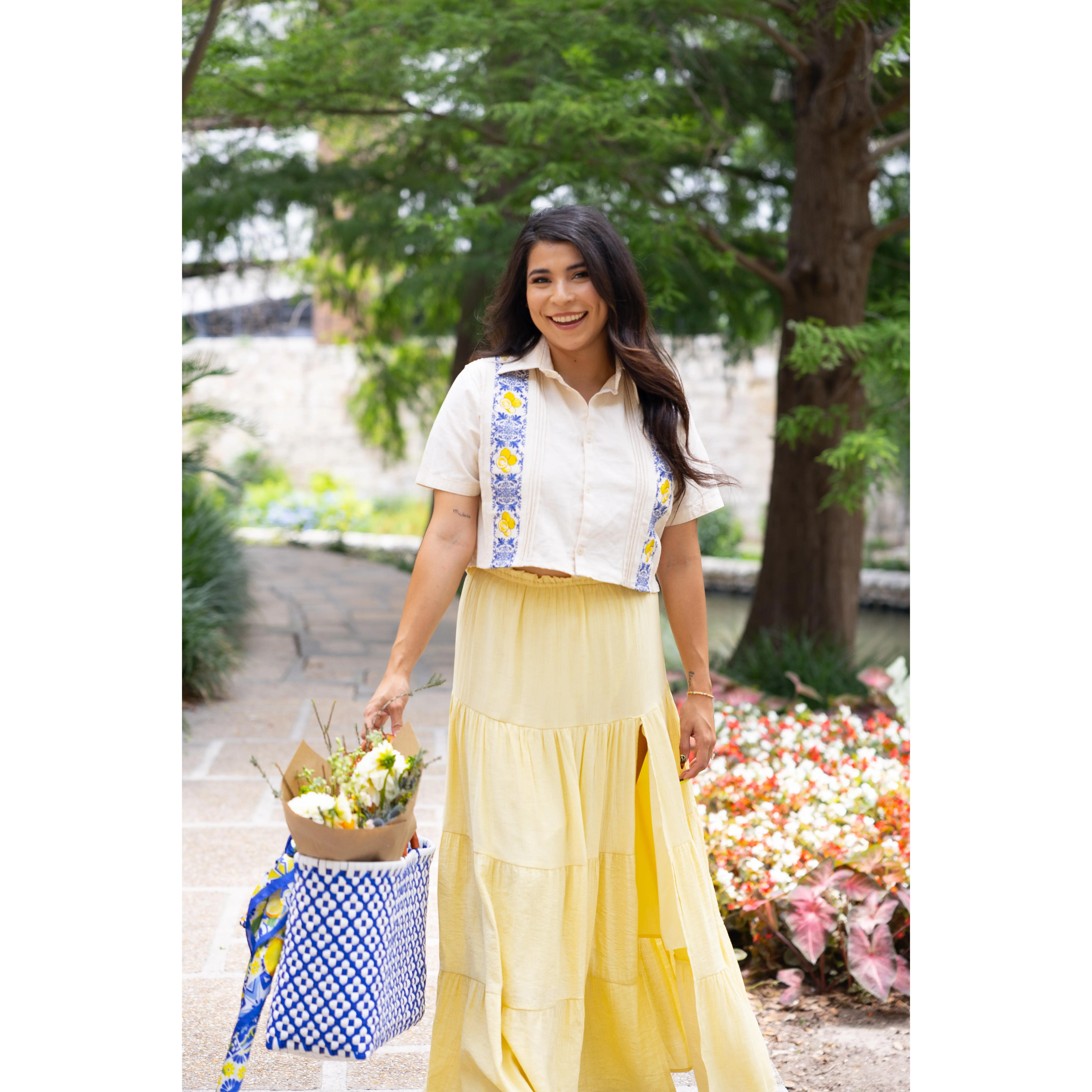 Dolce Cropped Guayabera