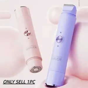 Women's USB Rechargeable Trimmer & Bikini Line Hair Removal Kit, Ideal Gift for Her, Electric Shaver Set for Women