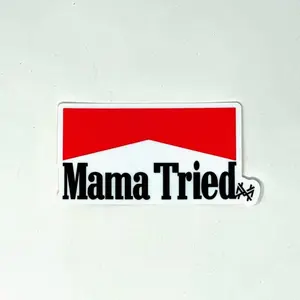 Mama Tried-C0wb0y Klller Sticker, Laptop Water Bottle Decal Sticker
