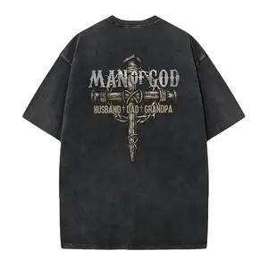 Man Of God Christian Shirt, Husband Dad Grandpa Cross Christian Faith, Gift For Dad, Father's Day Shirt