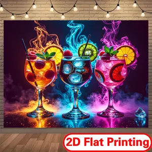 1-Piece Durable Decorative Tapestry - 100% Polyester, Soft Texture, Festive Look, Decoration Items, Backdrop for Content Creators, Birthday Occasions