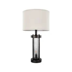 【Summervibes】VEVOR Farmhouse Bedside Nightstand Lamps Set of 2 with USB Ports Table Lamps for Home Decor from China