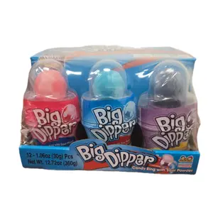 Big Dipper Candy 12ct - 12 Pack of 1.06oz Each with Sour Powder - Sweet Treats in Assorted Colors