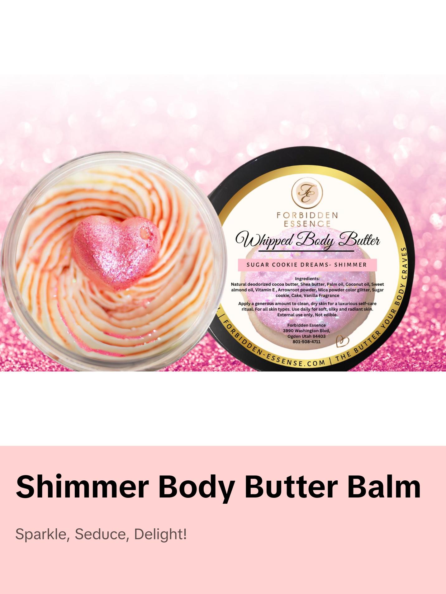 Forbidden Essence Sugar Cookie Dreams - Shimmer Body Care Lotion with Smooth Finish and Comforting Scent