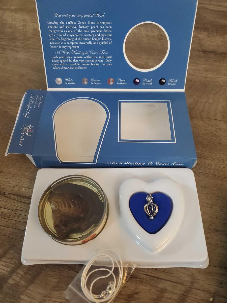 Item: silver wish pearl necklace