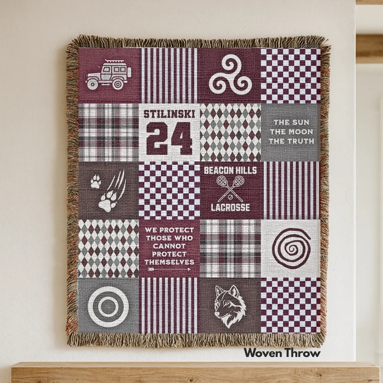 Teen Wolf Inspired Woven Blanket | TV Series Inspired