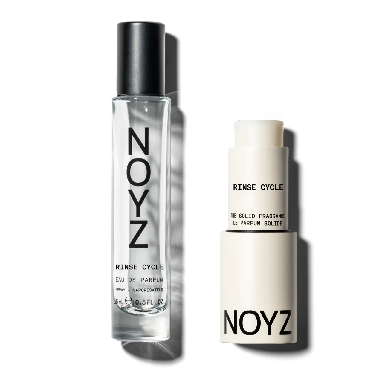 NOYZ RINSE CYCLE TRAVEL PAIR - Rinse Cycle 15ml Eau de Parfum + Rinse Cycle Solid Fragrance NOYZ RINSE CYCLE TRAVEL PAIR - Rinse Cycle 15ml Eau de Parfum + Rinse Cycle Solid Fragrance