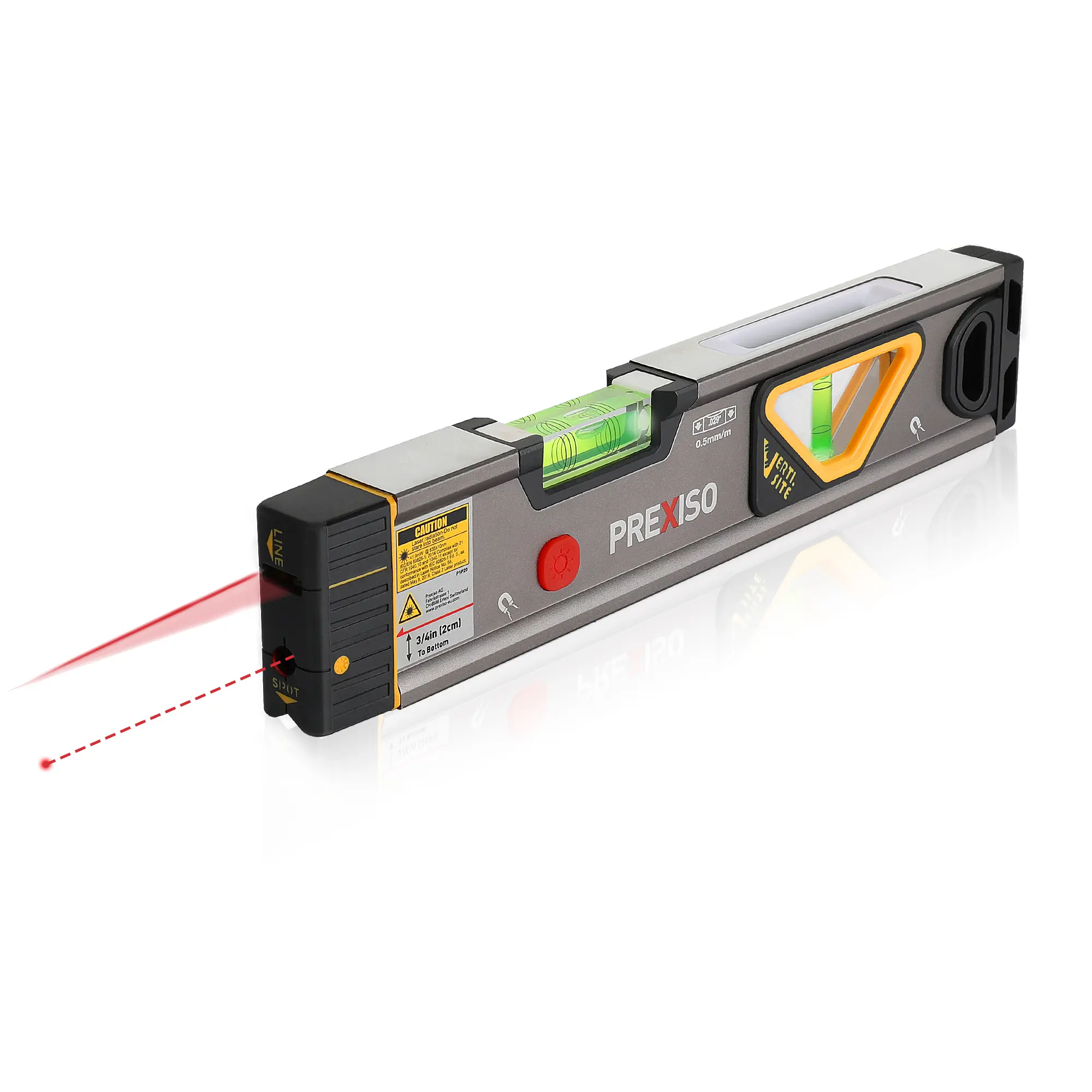 #fathersdaygift PREXISO 2-in-1 Laser Level 12 in Spirit Level with Light, 100Ft Alignment Point & 30Ft Leveling Line, Magnetic Laser Leveler Tool for Construction Picture Hanging Wall Writing Painting Home Renovation
