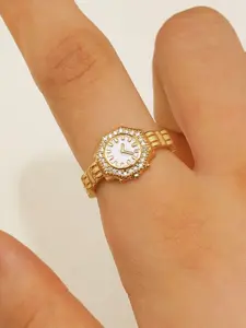 Elegant Watch Ring, Unique Open Design, High-End Style, Perfect for Watches, Fashionable Accessory for Men & Women, Trendy Jewelry, Unique Rings