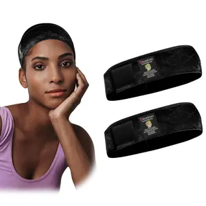 Wig Grip Band, Headband for Keeping Wigs in Place, Black, 2 Pieces