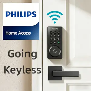 Fathersdaygift Philips Smart Fingerprint Door Lock, 5-in-1 Keyless Entry Deadbolt, App-Assisted Control, Built-in Wifi, 6-Month Battery Life L3, Summervibes, Fathersdaygift