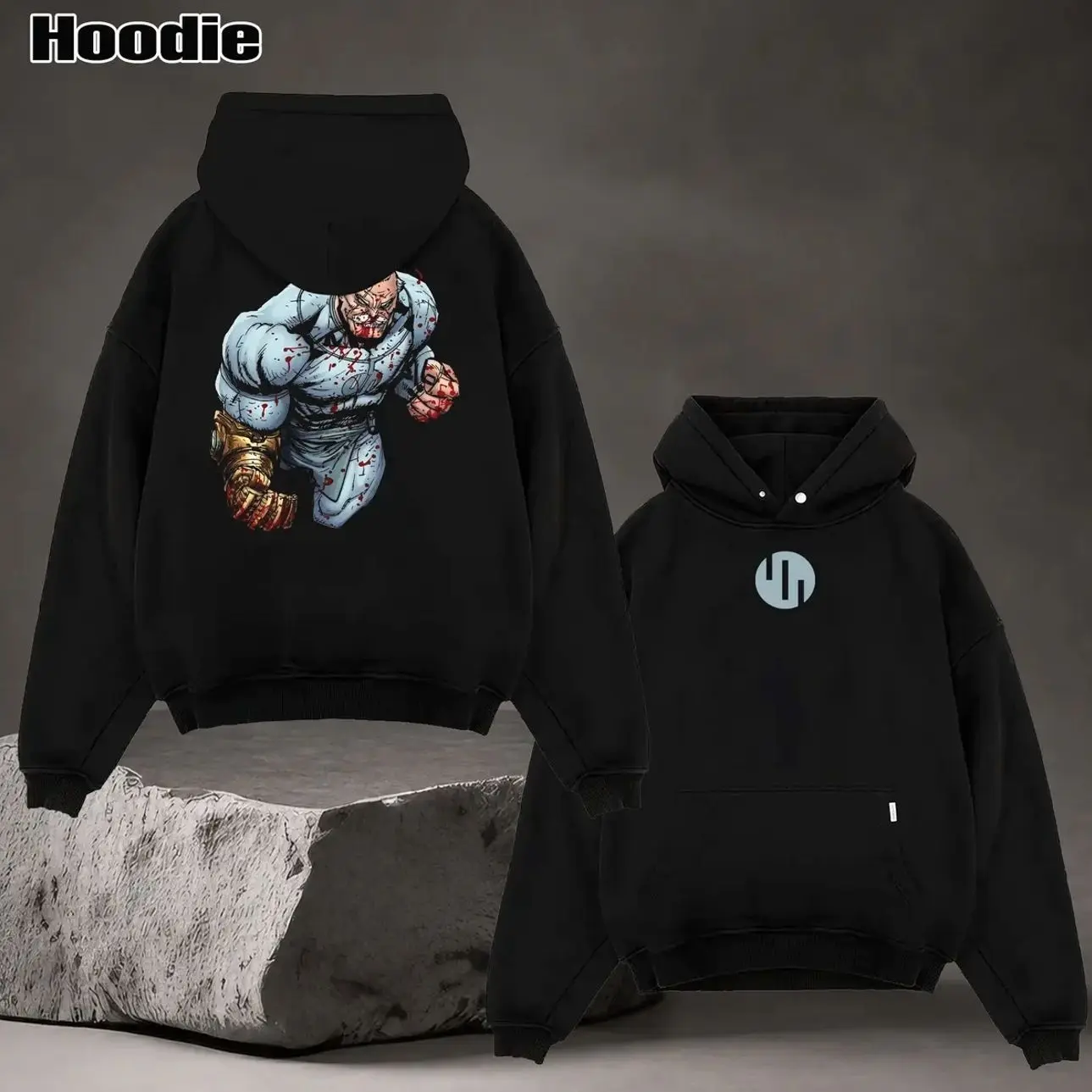 Limited Edition Conquest Viltrumite Invincible War Superhero Comics Edition Double Print Lightweight Acid Washed Tee Hoodie Sweater Graphic Design Top Cotton Streetwear Comic T-Shirt Clothes Menswear Womenswear 6US
