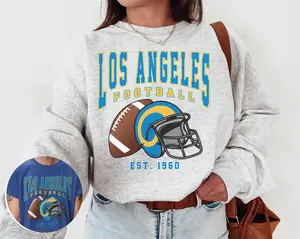 Vintage Los Angeles Football Crewneck Sweatshirt T-shirt Rams Sweatshirt Vintage Style Los Angeles Football Shirt Los Angeles Fans Gift