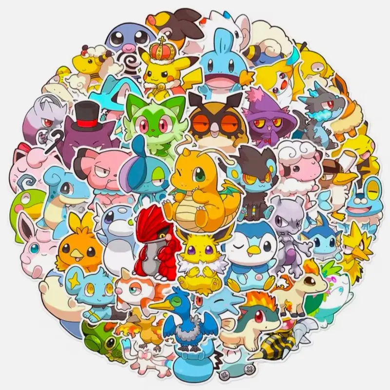 50 Pcs Baby Pokemon Stickers