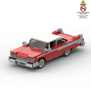 Classic Movie Car Model + Plymouth Assembly Sports Car + 379pcs Toy + Model Car Kit + Holiday Gift + Desktop Decoration Collection